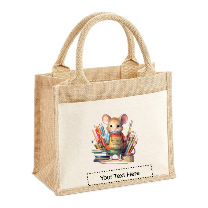 Jute Tote Bags - With 21 different Mouse Artists