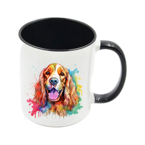 Mug - 11oz - Cocker Spaniel in vibrant watercolours 3