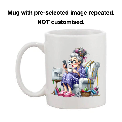 Mug - 11oz - Funny Crafting Grandma 3