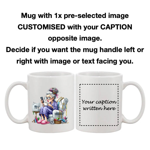 Mug - 11oz - Funny Crafting Grandma 3