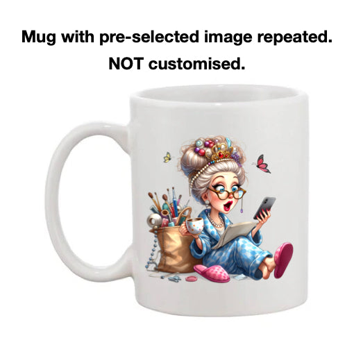 Mug - 11oz - Funny Crafting Grandma 7