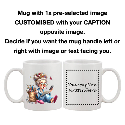 Mug - 11oz - Funny Crafting Grandma 7