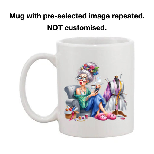 Mug - 11oz - Funny Crafting Grandma 8