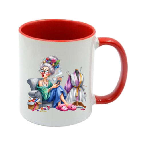 Mug - 11oz - Funny Crafting Grandma 8