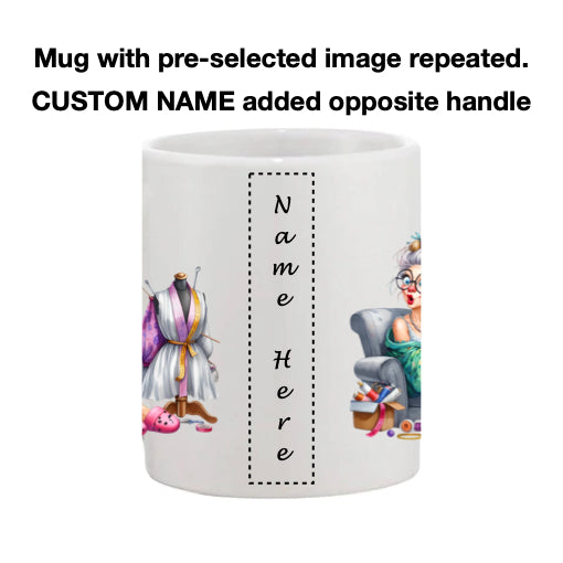Mug - 11oz - Funny Crafting Grandma 8