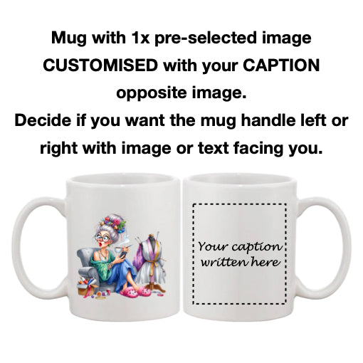 Mug - 11oz - Funny Crafting Grandma 8