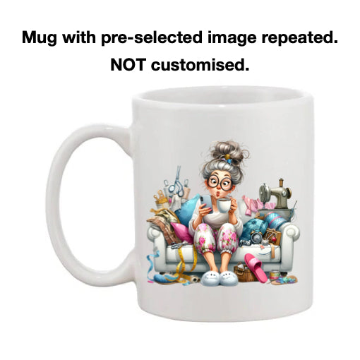 Mug - 11oz - Funny Crafting Grandma 10