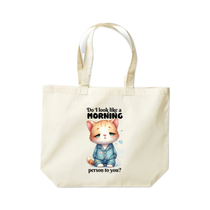 Cotton Tote Bags 18ltr- Sarcastic Quotes with Cats