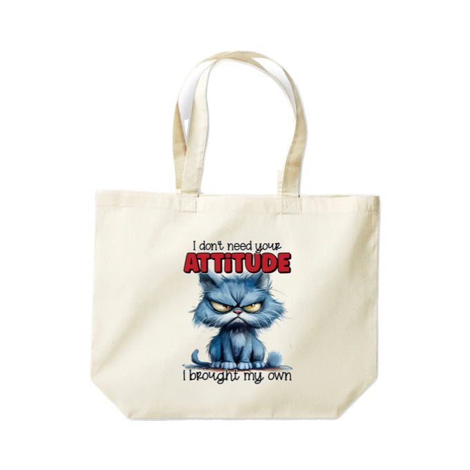 Cotton Tote Bags 18ltr- Sarcastic Quotes with Cats