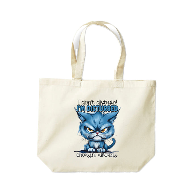 Cotton Tote Bags 18ltr- Sarcastic Quotes with Cats