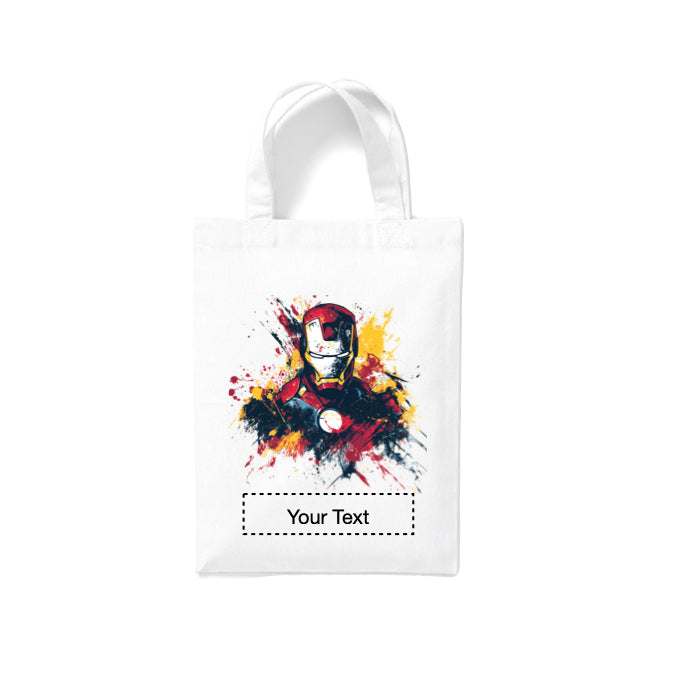 Small White Cotton Tote Bags 2.5ltr - Marvel Characters