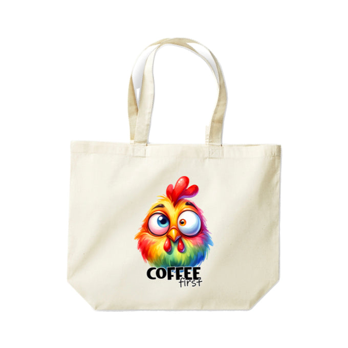 Cotton Tote Bags 18ltr- Sarcastic Quotes with Chickens