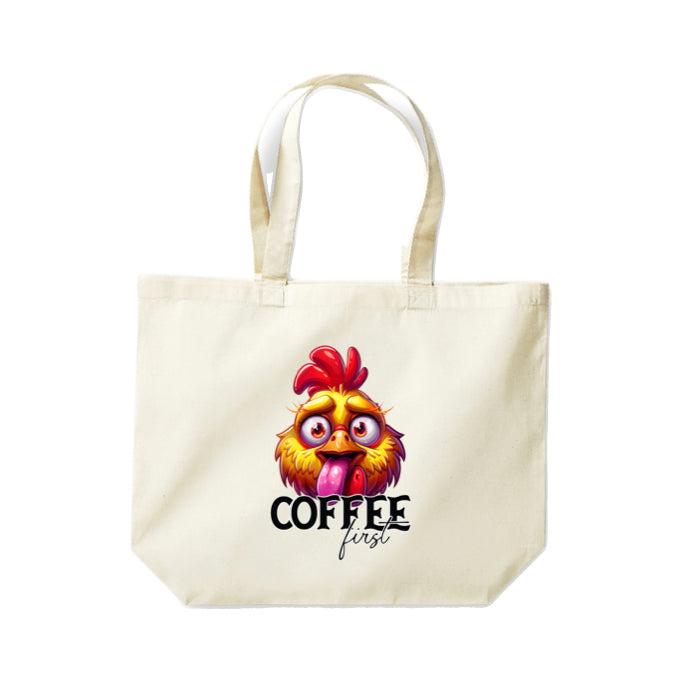 Cotton Tote Bags 18ltr- Sarcastic Quotes with Chickens