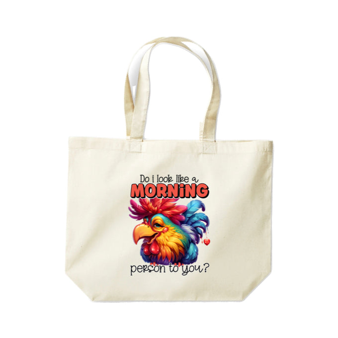 Cotton Tote Bags 18ltr- Sarcastic Quotes with Chickens