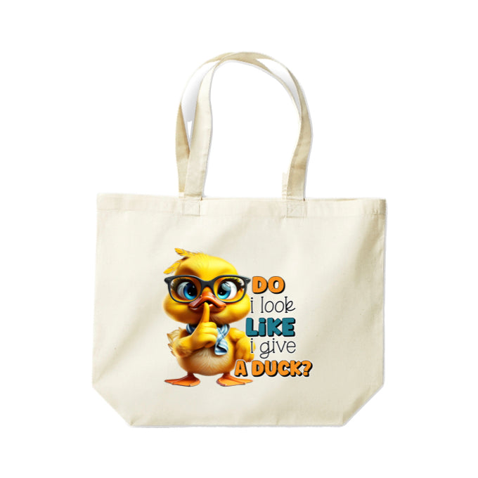 Cotton Tote Bags 18ltr- Sarcastic Quotes with Ducks