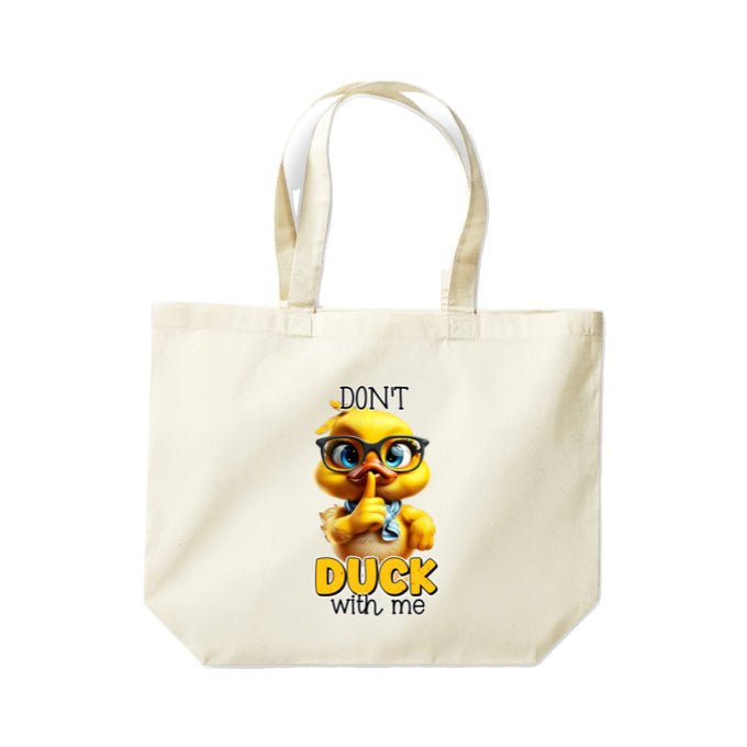 Cotton Tote Bags 18ltr- Sarcastic Quotes with Ducks