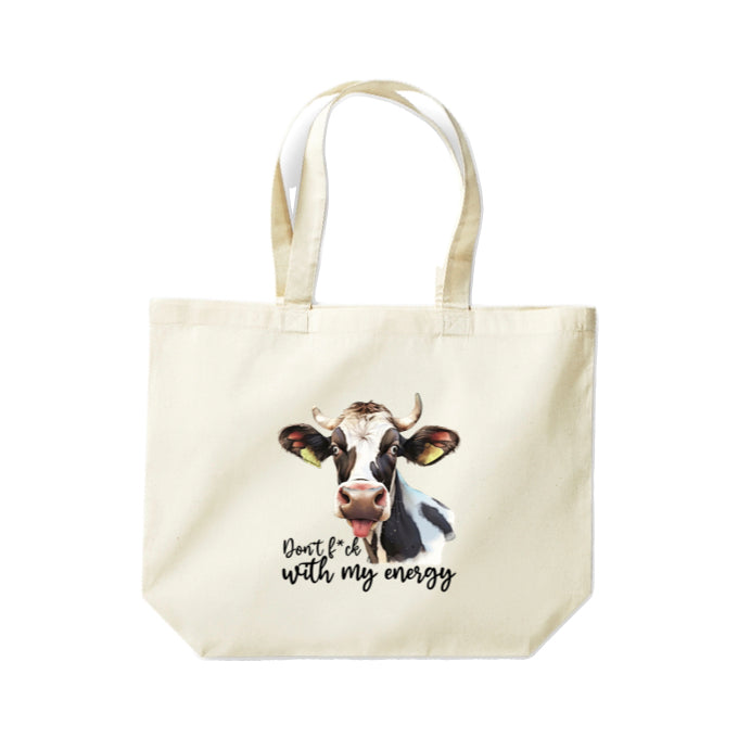 Cotton Tote Bags 18ltr- Sarcastic Quotes with Cows