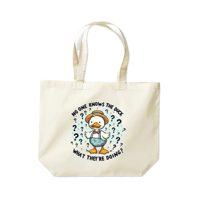 Cotton Tote Bags 18ltr- Sarcastic Quotes with Ducks