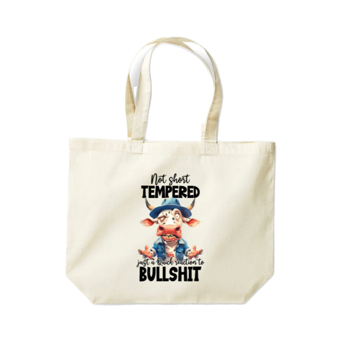 Cotton Tote Bags 18ltr- Sarcastic Quotes with Cows