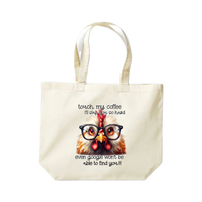 Cotton Tote Bags 18ltr- Sarcastic Quotes with Chickens