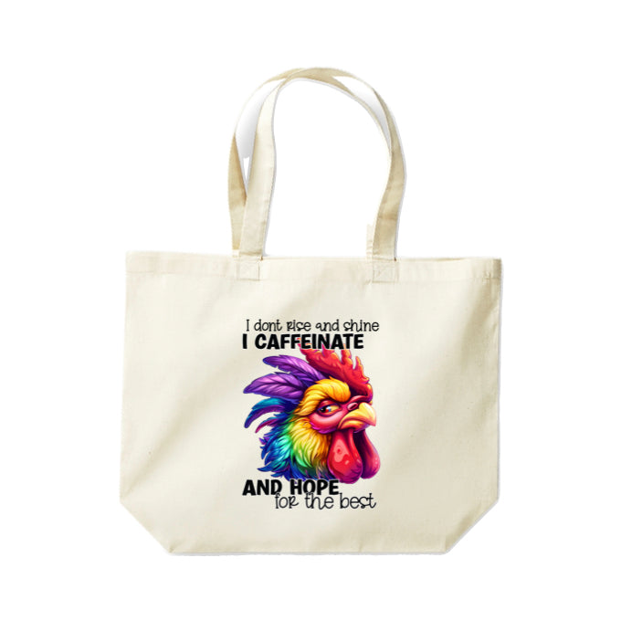 Cotton Tote Bags 18ltr- Sarcastic Quotes with Chickens