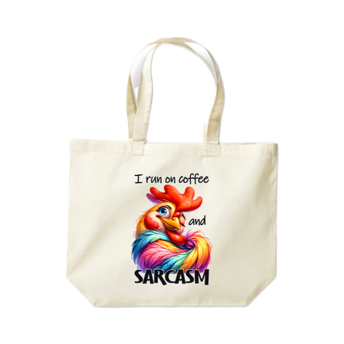 Cotton Tote Bags 18ltr- Sarcastic Quotes with Chickens