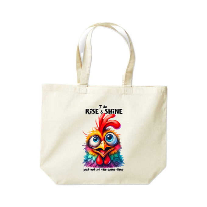 Cotton Tote Bags 18ltr- Sarcastic Quotes with Chickens