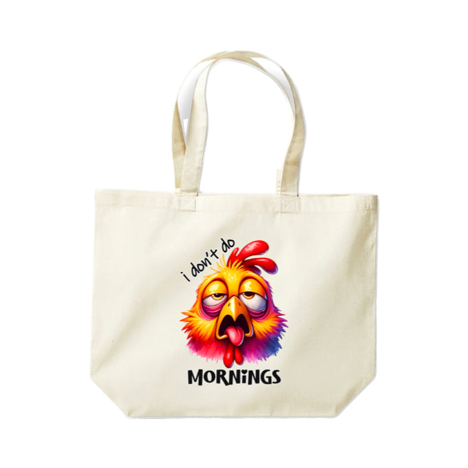Cotton Tote Bags 18ltr- Sarcastic Quotes with Chickens