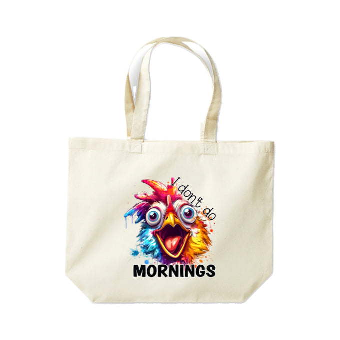 Cotton Tote Bags 18ltr- Sarcastic Quotes with Chickens