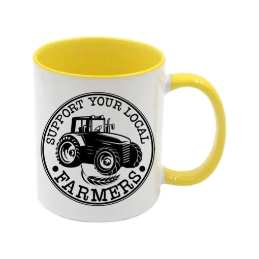 Mug - 11oz - Farmers Saying - 'Support your local farmers' 1a