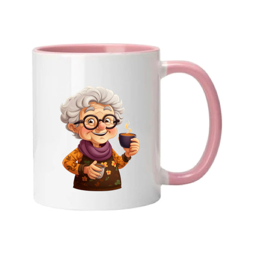 Mug - 11oz - OAP - Lady with a drink 3