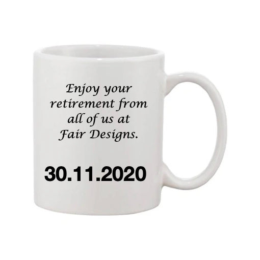 Mug - 11oz - Blue Coloured Green Butterfly 2
