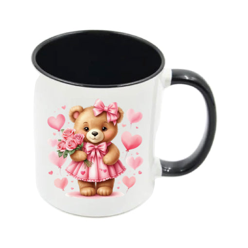 Mug - 11oz - Bear with balloons & flowers 2