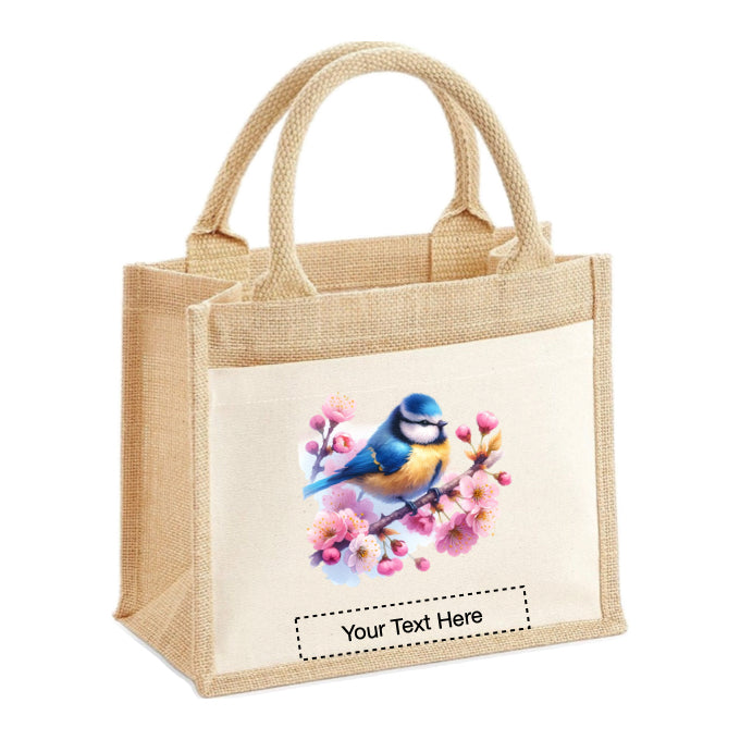 Jute Tote Bags - With 20 different Watercolour Birds - Group A