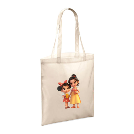 Polyester Tote Bags 10ltr - Woman & Child with Food & Drink