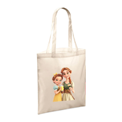 Polyester Tote Bags 10ltr - Woman & Child with Food & Drink