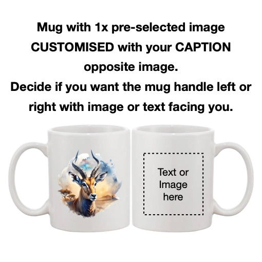 Mug - 11oz - African Safari Wild Animal - Gazelle