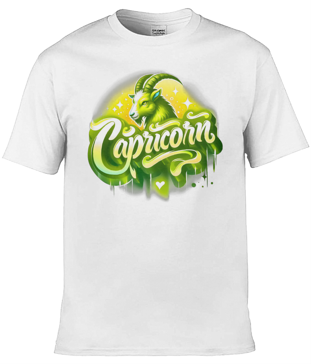 Mens T-Shirt (Gildan Softstyle 64000) - with Zodiac Sign - Capricorn 2