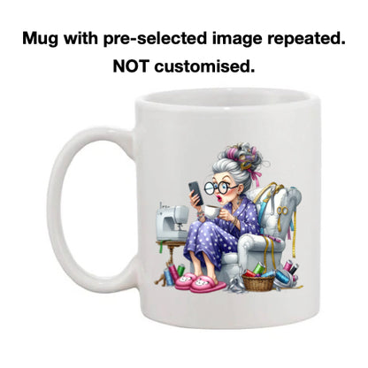 Mug - 11oz - Funny Crafting Grandma 3