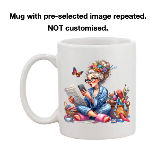 Mug - 11oz - Funny Crafting Grandma 4