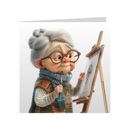 Square Greeting Cards - OAP - Hobbies