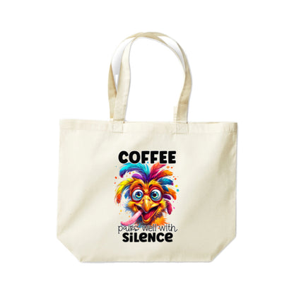 Cotton Tote Bags 18ltr-  Sarcastic Quotes with Chickens