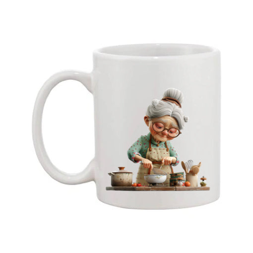 Mug - 11oz - OAP - Lady cooking 2