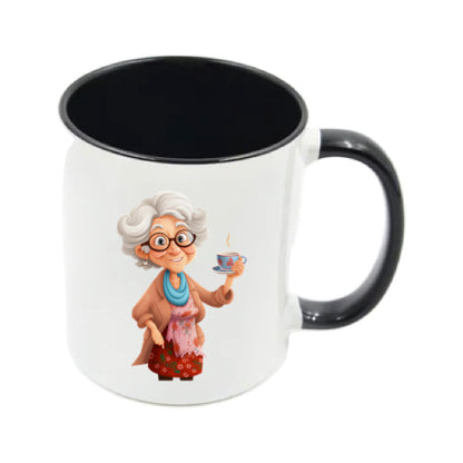 Mug - 11oz - OAP - Lady with a cuppa 1
