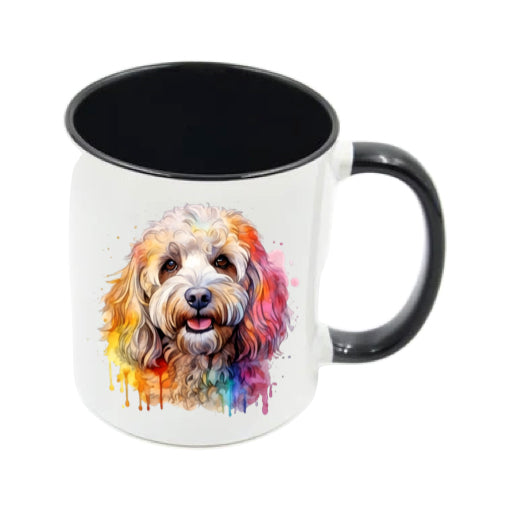 Mug - 11oz - Cockapoo in vibrant watercolours 2