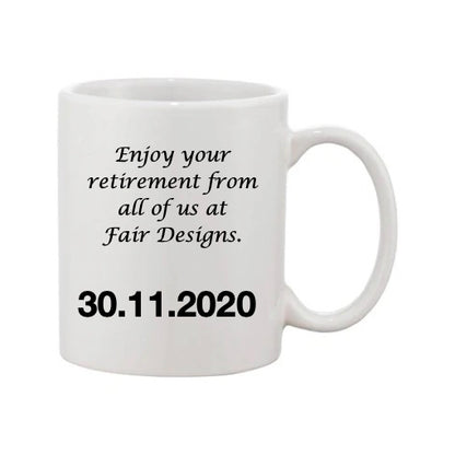 Mug - 11oz - Blue Coloured Yellow Butterfly 3