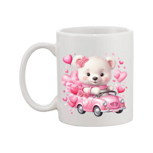 Mug - 11oz - Bear in a car