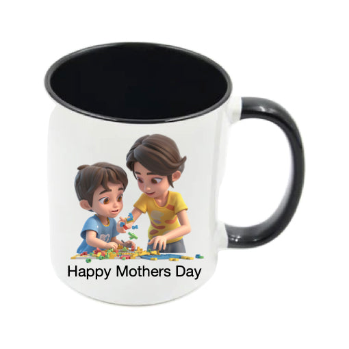 Mug - 11oz - Lady & Boy Playing Games 1
