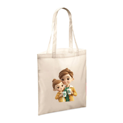 Polyester Tote Bags 10ltr - Woman & Child with Food & Drink