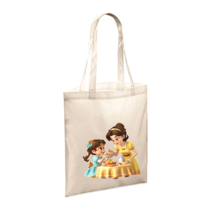 Polyester Tote Bags 10ltr - Woman & Child with Food & Drink